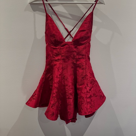 (New) Babyboo fashion Playsuit Red Dress Shorts under Size XS - Picture 6 of 7